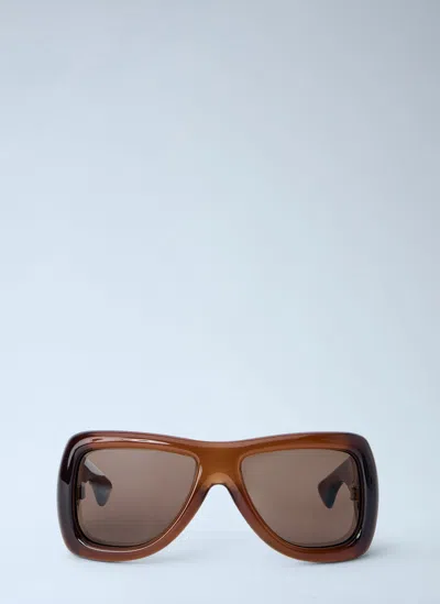 Saint Laurent Sl 902 Howl Sunglasses In Brown