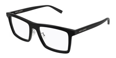 Saint Laurent Sl 906/f Asian Fit 001 Men's Glasses Black Size 54 - Free Lenses - Blue Light Block Available