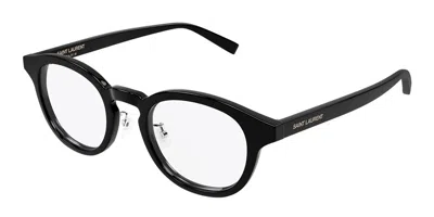 Saint Laurent Sl 907/f Asian Fit 001 Men's Glasses Black Size 50 - Free Lenses - Blue Light Block Available