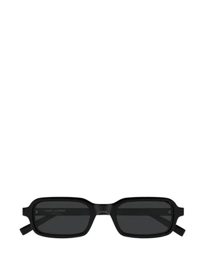 Saint Laurent Sl 908 Rectangle-frame Sunglasses In Black