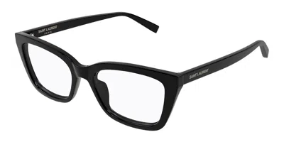 Saint Laurent Sl 911 001 Women's Glasses Black Size 53 - Free Lenses - Blue Light Block Available In Gold