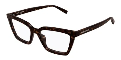 Saint Laurent Sl 912 002 Women's Glasses Tortoiseshell Size 53 - Free Lenses - Blue Light Block Available In Black