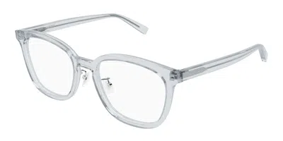 Saint Laurent Sl 917/f Asian Fit 003 Men's Glasses Clear Size 54 - Free Lenses - Blue Light Block Available In Gray
