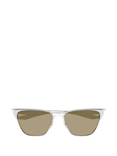 Saint Laurent Sl 920 Geometric-frame Sunglasses In Green