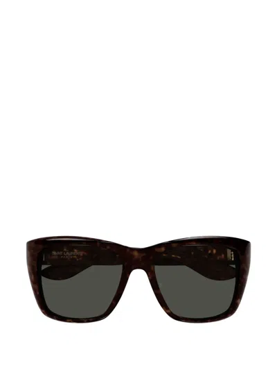 Saint Laurent Sl 923 Tortoiseshell-effect Square-frame Sunglasses In Brown