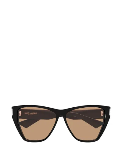 Saint Laurent Sl 927 60mm Cat-eye Sunglasses In Black