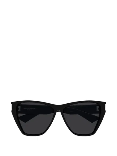 Saint Laurent Sl 927 Geometric-frame Sunglasses In Black