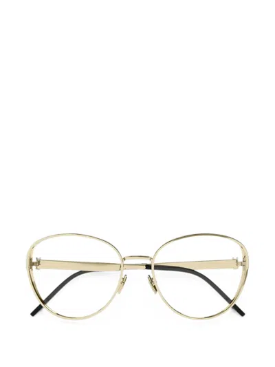 Saint Laurent Sl 930 Round-frame Glasses In Yellow