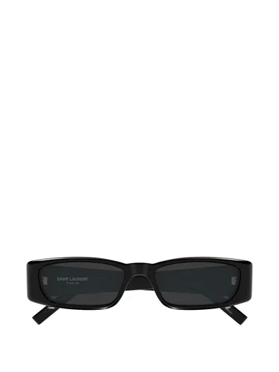 Saint Laurent Sl 942 Rectangle-frame Sunglasses In Black