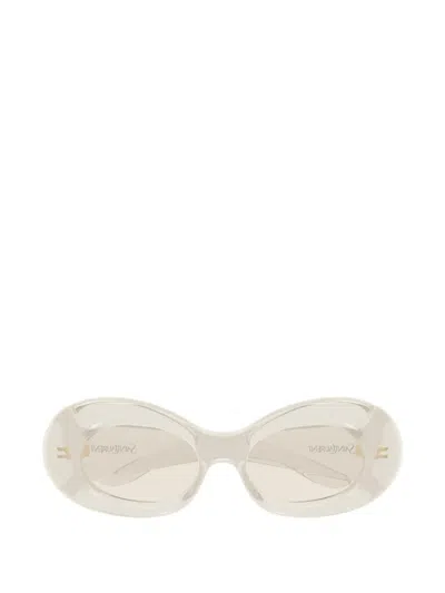 Saint Laurent Sl 968 Oval-frame Sunglasses In Neutral