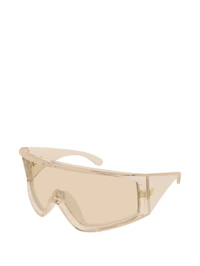 Saint Laurent Sl 969 Shield-frame Sunglasses In Neutral