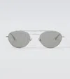 Saint Laurent Sl 97 Aviator Sunglasses In Silver