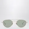 Saint Laurent Sl 97 Aviator Sunglasses In Green