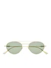 Saint Laurent Sl 97 Aviator Sunglasses In Green