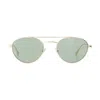 Saint Laurent Sl 97 Aviator Sunglasses In Gold