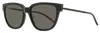 Saint Laurent Sunglasses Rectangular Frame Dark Lenses In Gray