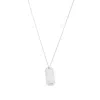 Saint Laurent Sl Charm Necklace Silver In Silver