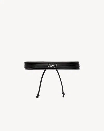 Saint Laurent Sl H26 Bracelet In Black
