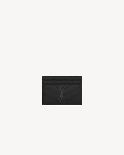 Saint Laurent Sl H26 Card Case In Black