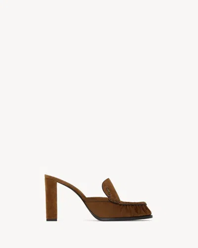 Saint Laurent Sl H26 Mule In Brown