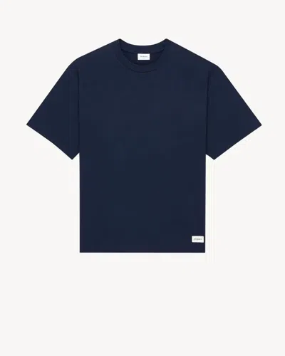 Saint Laurent Sl H26 T-shirt In Navy