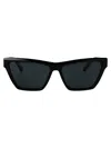Saint Laurent Acetate Cat-eye Sunglasses In Black