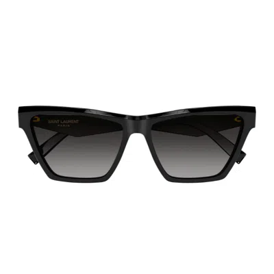SAINT LAURENT SAINT LAURENT SL M103 LINEA MONOGRAM 001 BLACK GREY SUNGLASSES