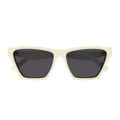Saint Laurent Sl M103 Linea Monogram Sunglasses In Ivory