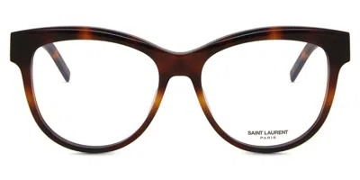 Saint Laurent Sl M108 Women's Glasses, Tortoiseshell, Size 55 In Brown