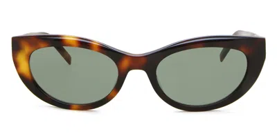 Saint Laurent Sl M115 003 Women's Sunglasses Tortoiseshell Size 54 In Brown