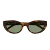 Saint Laurent Sl M115 Linea Monogram 003 Havana Green Sunglasses