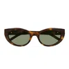 Saint Laurent Sl M115 Linea Monogram 003 Havana Green Sunglasses