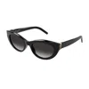 Saint Laurent Sl M115 002 Cat Eye Sunglasses In Nero