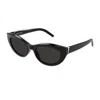 Saint Laurent Sl M115 002 Cat Eye Sunglasses In 001 Black Black Black
