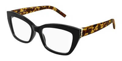 Saint Laurent Sl M117 Women's Glasses, Black, Size 53