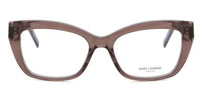 Saint Laurent Sl M117 Women's Glasses, Brown, Size 53
