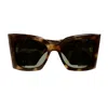 Saint Laurent Sl M119 Oversized Cat-eye Sunglasses In Black