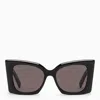Saint Laurent Sl M119 Blaze Rectangular Sunglasses In Black