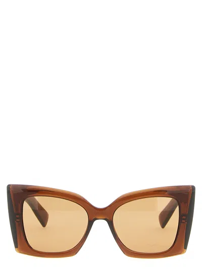 Saint Laurent Sl M119 Blaze Crystal Sunglasses Brown
