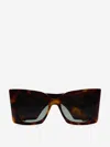 Saint Laurent Sl M119 Blaze Rectangular Sunglasses In Brown
