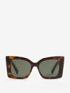 Saint Laurent Womens M119 Blaze Rectangle-frame Acetate Sunglasses In Cat Eye Design