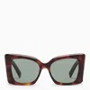 SAINT LAURENT SAINT LAURENT SL M119 BLAZE TORTOISESHELL SUNGLASSES WOMEN