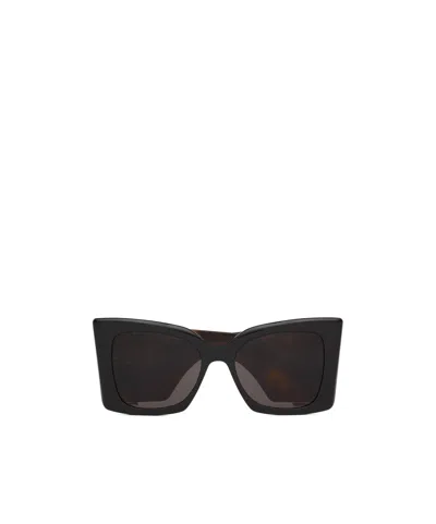 Saint Laurent Sl M119 Oversized Cat-eye Sunglasses In Black