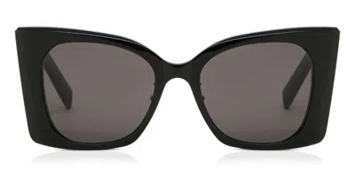 Saint Laurent Sl M119/f Blaze Asian Fit 001 Women's Sunglasses Black Size 53