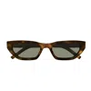 Saint Laurent Sl M126 Linea Monogram Sunglasses In Brown
