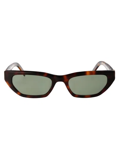 Saint Laurent Sl M126 Sunglasses In Brown