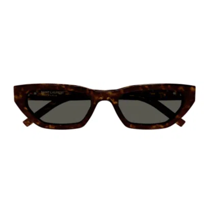 SAINT LAURENT SL M126002-HAVANA-HAVANA-GREY