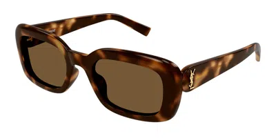 Saint Laurent Sl M130 004 Women's Sunglasses Tortoiseshell Size 53 In Brown