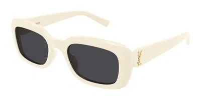 Saint Laurent Sl M130 007 Occhiali Da Sole Bianchi Per Donna In White