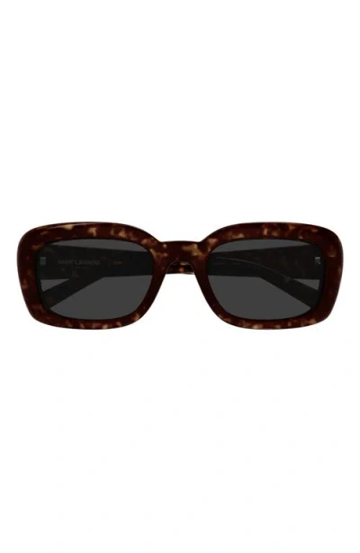 Saint Laurent Sl M130 53mm Rectangular Sunglasses